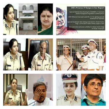 Meet DIG,D Roopa, the firebrand lady Singham supercop who exposed Sasikala VVIP treatment in jail;