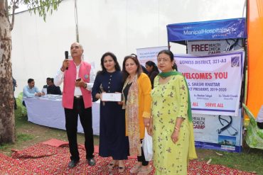 Lions Club Rajouri Garden organized Mega Health check up Camp