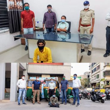 अहमदाबाद: खोखरा पुलिस ने ज्वेलर्स की दुकान में घरफोड़ और ऑटो रिक्शा चोरी क़े दो आरोपीओ को  पकड़ा