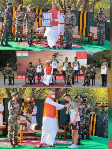 GOVERNOR SHRI OF GUJARAT HAILS 1971 VICTORY ON ARMY DAY