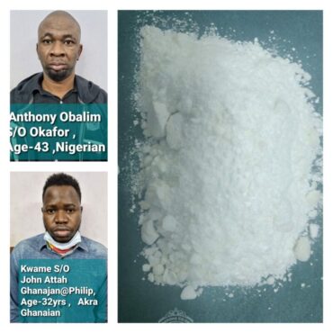 Two Nigerian Drug Peddlers arrested by CCB, Cocaine and MDMA worth Rs.10 lakhs seized