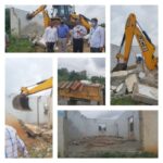 Illegal constructions demolished from Amruthahalli lake
