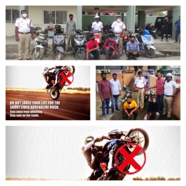 Bengaluru Traffic Police Arrest 8 Youths In Wheelie Crackdown