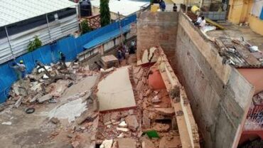 Caught on cam: Three storeyed building collapses in Bengaluru,no casualties reported