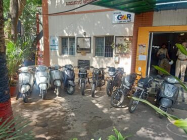 Notorious bike lifter arrested by Jayanagar police,10 stolen bikes worth Rs.7 lakhs recovered