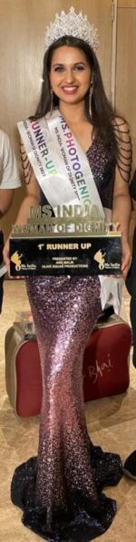 Vidushi Yadav from Ghaziabad, Uttar Pradesh became the first runner up of Miss India Woman of Dignity 2022