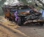 5 personsincluding  achildren died in a terrible road accident in Nakashipara