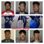 Six Member Dacoity gang including Rowdy Sheeter arrested by Byappanahali police for robbing BWSSB contractor Recovered stolen Rs.40,000