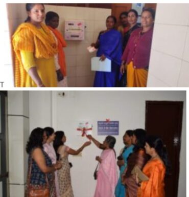 Sanitary Napkin Vending Machines at the Shree Siddharoodha Swamiji Hubballi Station Inaugurated by SWRWMO President Dr.Vandana Srivastava