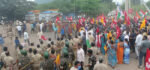 Gangavaram port: Clash between police-workers.. Tension at Gangavaram port