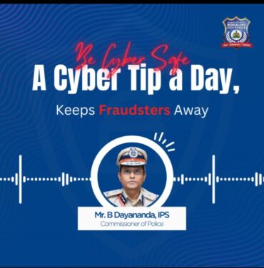 In its first of its kind Bengaluru City police launch Cyber Tip A Day keeps fraudsters away to tackle growing online crime says B Dayananda City Police Chief
