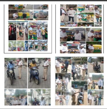 Special Drive by BTP:About 1600 cases booked against erring autorickshaw drivers by West Division Traffic Cops for violating various traffic violations.