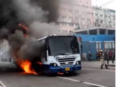 Alert BMTC bus driver saves 30 passengers onboard as Bus goes up in flames in Bengaluru no casualties