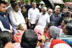 CM visits and inspects landslide area of Srimangala Kutta in Ponnampet taluk