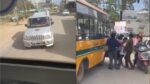 Group of Mob in Bengaluru attacks school bus filled with kids during road rage, FIR registered