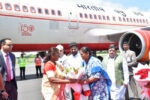 Droupadi murmu: A warm welcome to the President in Hyderabad