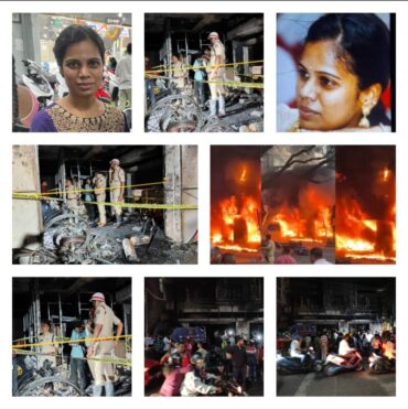 Electric Scooter Showroom in Rajajinagar gutted in fire 28-Year-Old employee charred to death