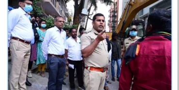 Man and his son booked for threatening and verbally abusing the BDA officials to stop demolition of residential structure built on BDA site,No action against ACP for manhandling JCB driver?