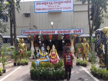 Speeding car driver knocked Home maker to death and injured her four year old son in road accident in outskirts of Doddaballapur