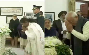 PM Modi: President, Prime Minister pay tribute to Manmohan Singh’s mortal remains