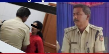 Tumakuru Madhugiri Sub-Division DYSP caught on camera with a woman involved in inappropriate behaviour at his office