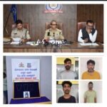 Four Notorious Inter-state Chain Snatching gang arrested by JC Nagar Police and recovered stolen gold chains worth Rs.6 Lakhs